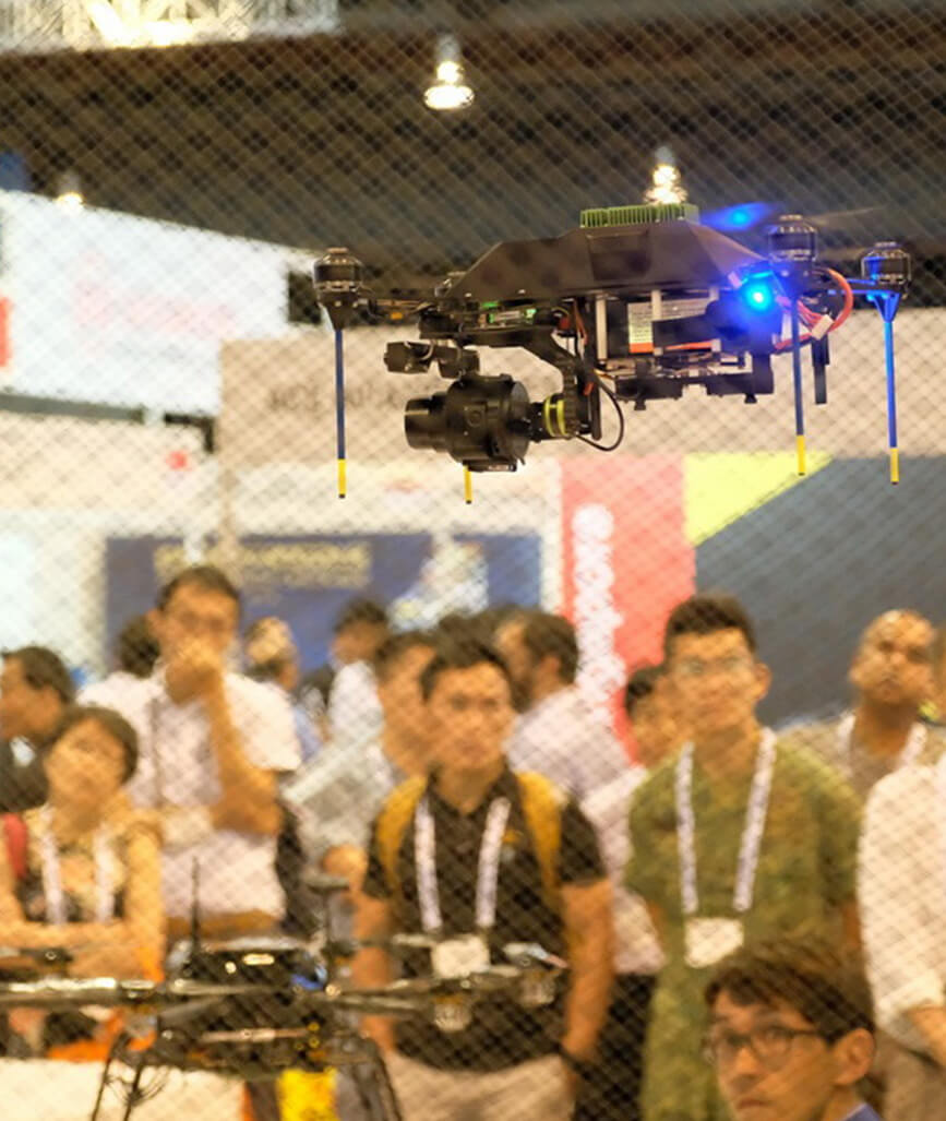 Drone demonstration at RCA-UMSA